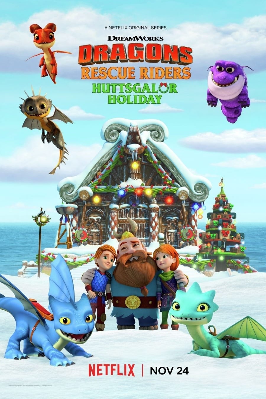 Постер Dragons: Rescue Riders: Huttsgalor Holiday